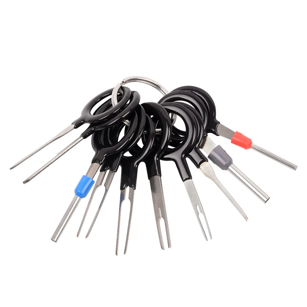 WHDZ 11Pcs/set Terminal Removal Tools Car Electrical Wiring Crimp Connector Pin Extractor Kit for Car Plug Repair Tool WHDZ 11Pcs/set Terminal Removal Tools Car Electrical Wiring Crimp Connector Pin Extractor Kit for Car Plug Repair Tool