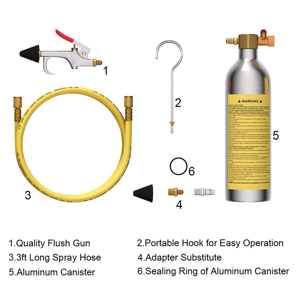 Автомобильный Кондиционер Система флеш-пистолет комплект AC устройство для промывки автомобильные аксессуары