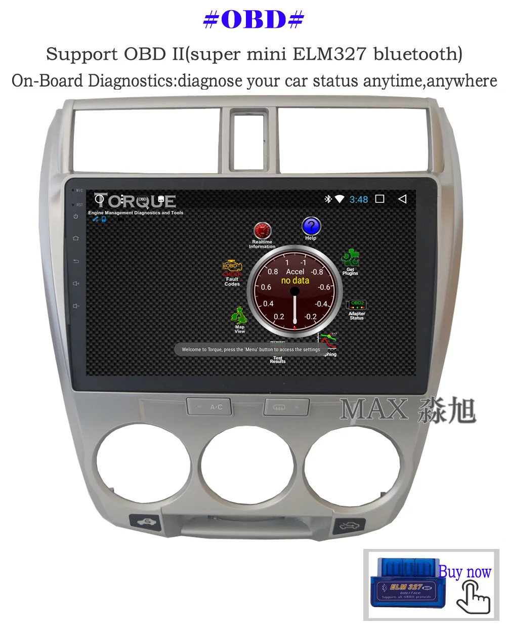 Sale MAX 2G 32G GPS Navigation System Android 8.1.0 Car DVD For Honda City 2008-2013 Car Radio Bluetooth Call 4G WiFi SWC Free Map 13