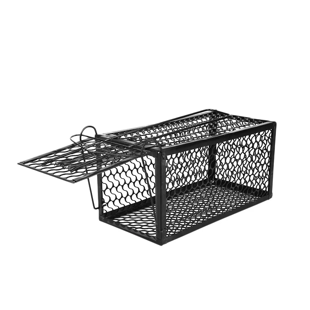 Durable Iron Single Door Mouse Trap Humane Live Rat Hamster Cage