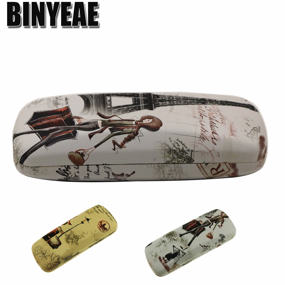 Модные солнцезащитные очки binyeae жесткий кожаный чехол для очков милые Защитные