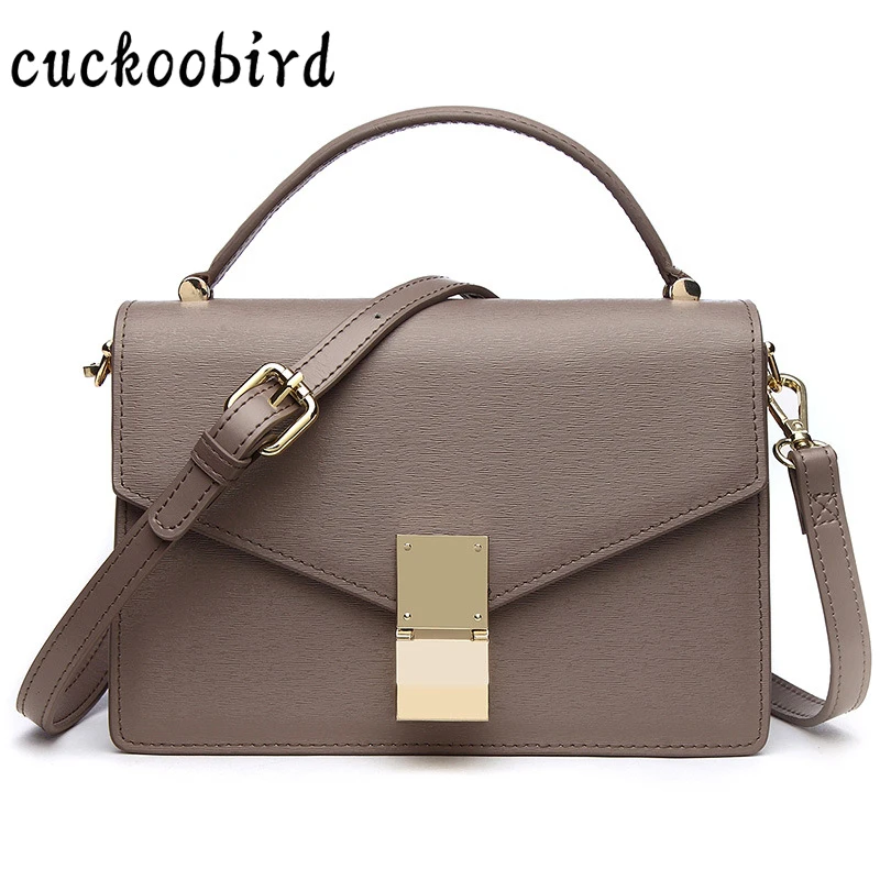 Women Genuine Leather Shoulder Bags Fashion Casual Simple Female ...