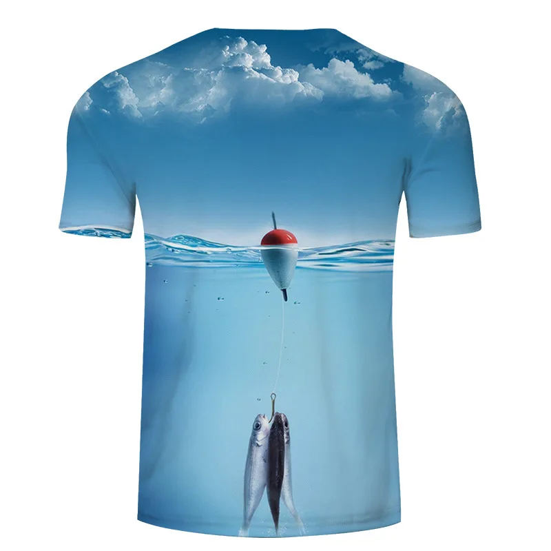 new men leisure 3d printing t shirt, funny fish printed men and women tshirt Hip hop T-shirt Harajuku Asian size s-6xl