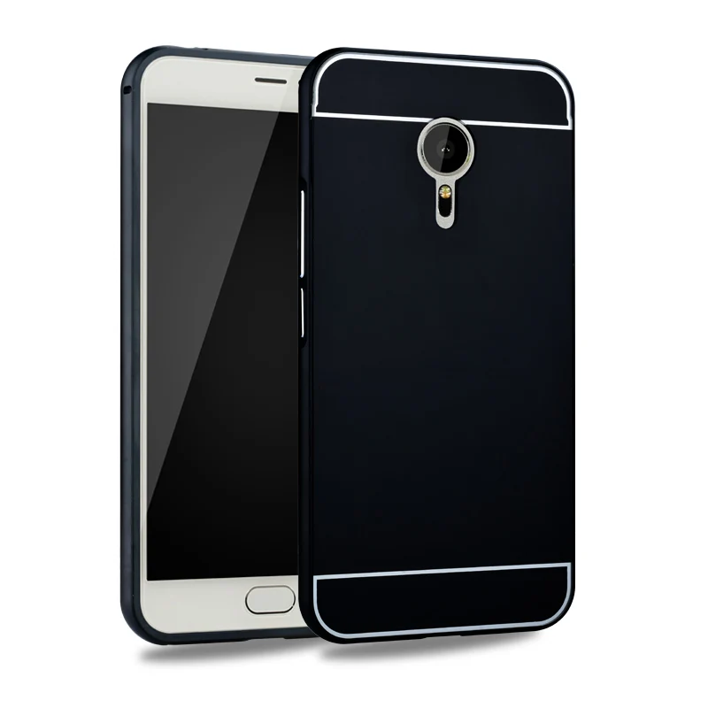 Meilan Note2 3 5 Case Metal Aluminum Bumper+PC Acrylic 2 in 1 Hybrid