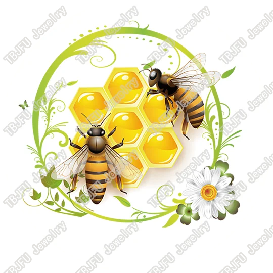 40 шт./лот, 10 мм, 12 мм, 14 мм, 16 мм, круглый стеклянный кабошон с рисунком пчелы для изготовления ювелирных изделий своими руками, компоненты T029 - Цвет: 15