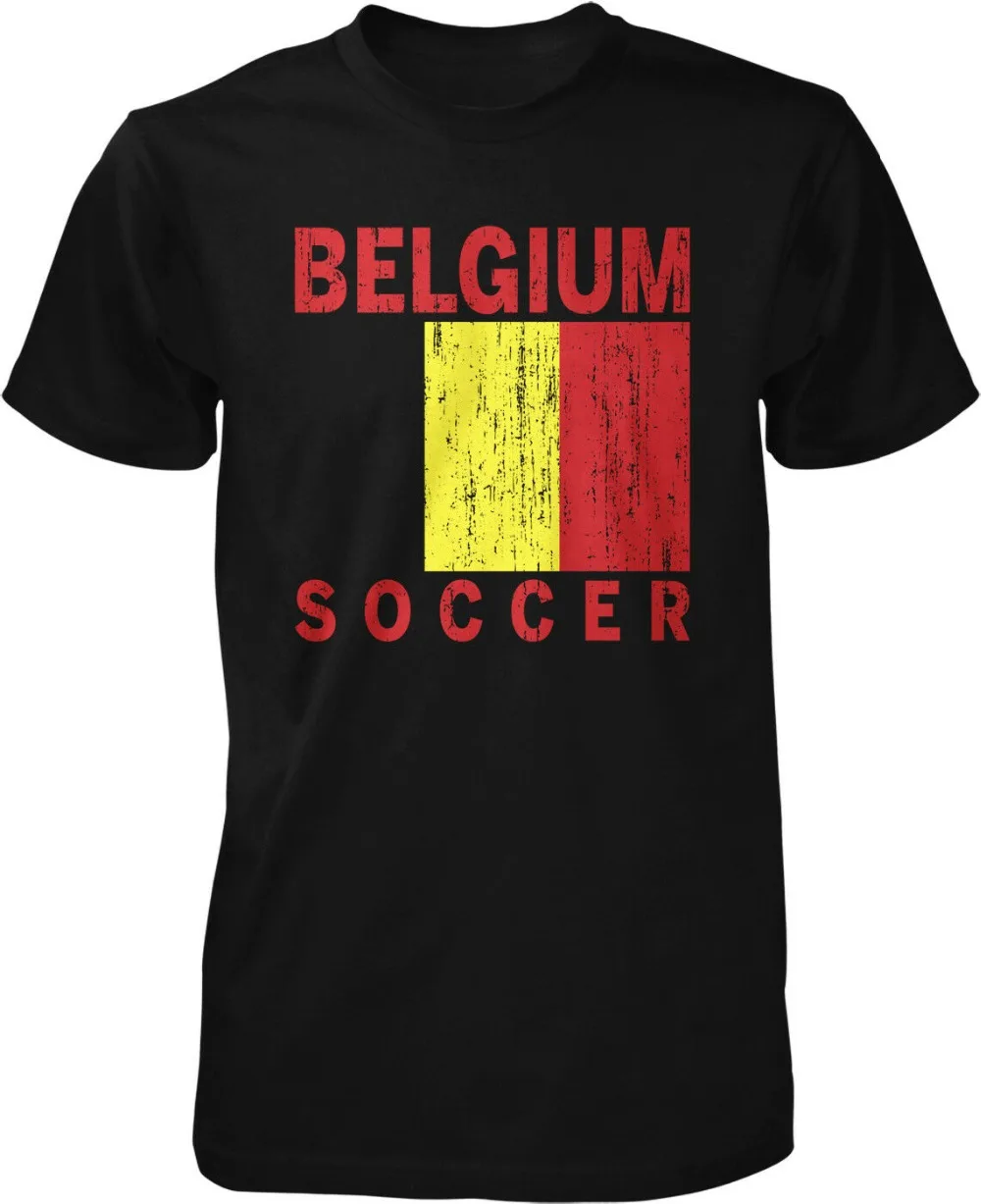 

Belgium Soccer, Belgian Football Pride, Men'S T-Shirt Men Tops 2019 Summer Fashion New Printed Short Sleeve Men Cool Tee Shirts