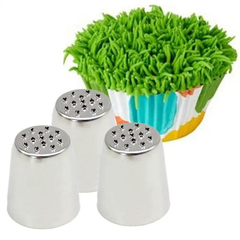 

Bakerdream Cake Fondant Decorating Cupcake Icing Pastry Tool Piping Nozzles Tips Multi-Opening Decorating Tip for Grass Hair Fur