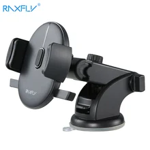 RAXFLY Universal Car Phone Holder For iPhone For Samsung Rotating Flexible Suction Holder For Phone in Car Windshield Dashboard
