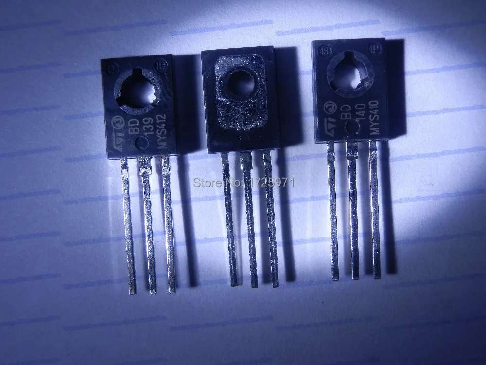 100 шт./лот BD139 BD140 TO126 Silicon NPN Epitaxial Power триодный транзистор (каждый 50 шт.) | Электронные