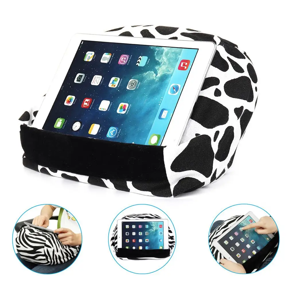 Printed Canvas Tablet Pillow Sofa Reading Pillow Tablet Pc Cushion