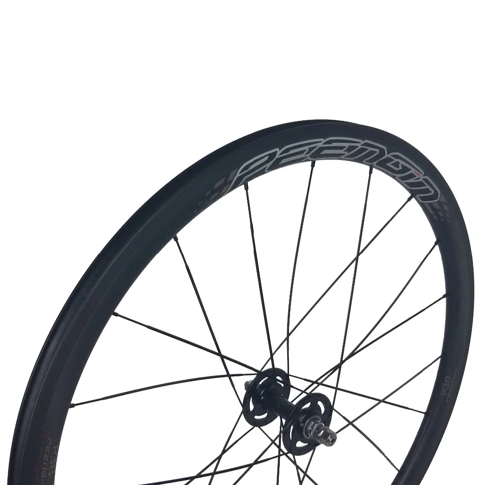 Clearance Hot saling carbon aero wheel cover 700C Track Bike Wheels 38x25mm Front 60mm Rear mixed Carbon Clincher Track Bike Fixed Gear 4
