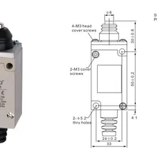 4 шт./лот высокое качество CNTD CHL-5100 концевой выключатель/микро переключатель, металлический нижний корпус