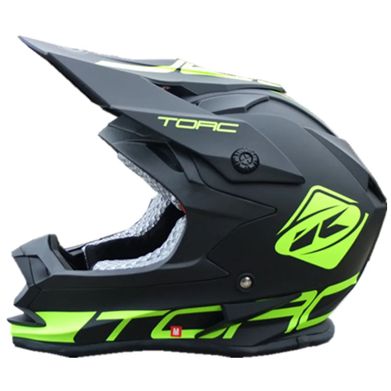 TORC T32 moto cross helmet dirtbike ATV moto rcycle шлемы внедорожные moto racing helmet M L XL одобренный ECE матовый черный - Цвет: Matt Black k1