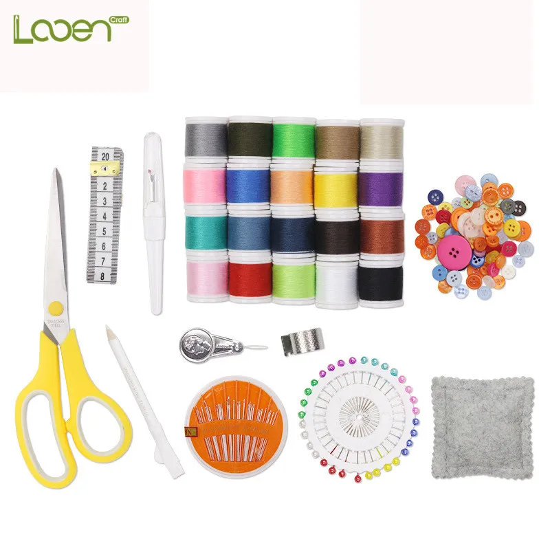 Multi-function Pratical Sewing Threads Needles Scissors Sewing Kit Women Household DIY Craft Sewing Tools For Travel Accessory