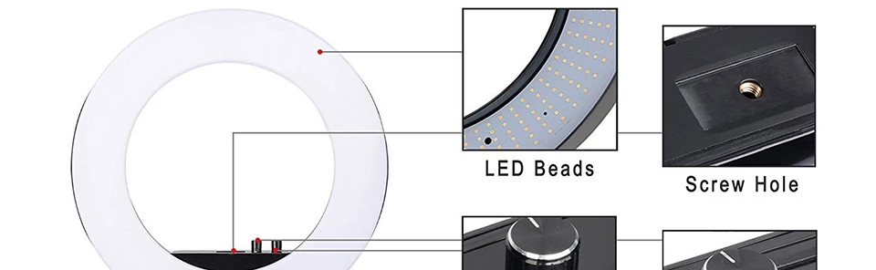 Zomei светодиодный светильник для макияжа Набор Колец фотографический светильник ing лампа освещения для камеры с подставкой для видеосъемки Youtuber Studio смартфон