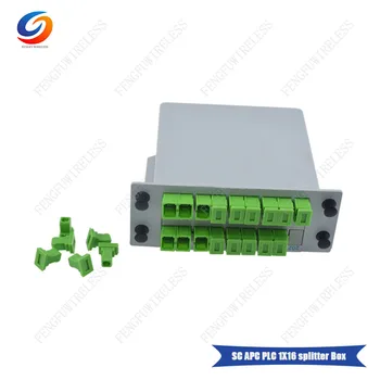 

Aliexpress hotselling 1x16 LGX Box Cassette Card Inserting SC/APC PLC splitter Module 1:16 16 Ports Fiber Optical PLC Splitter