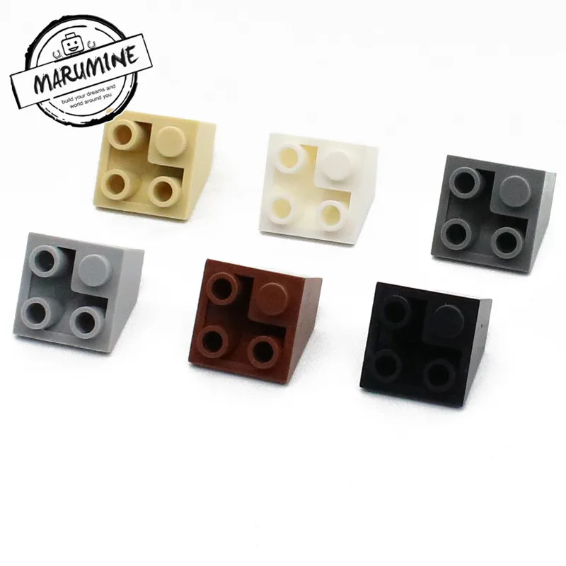

Marumine Roof Tile Corn 45 2 x 2 Invert 3676 Slope Bricks City Building Educational Toys For Children
