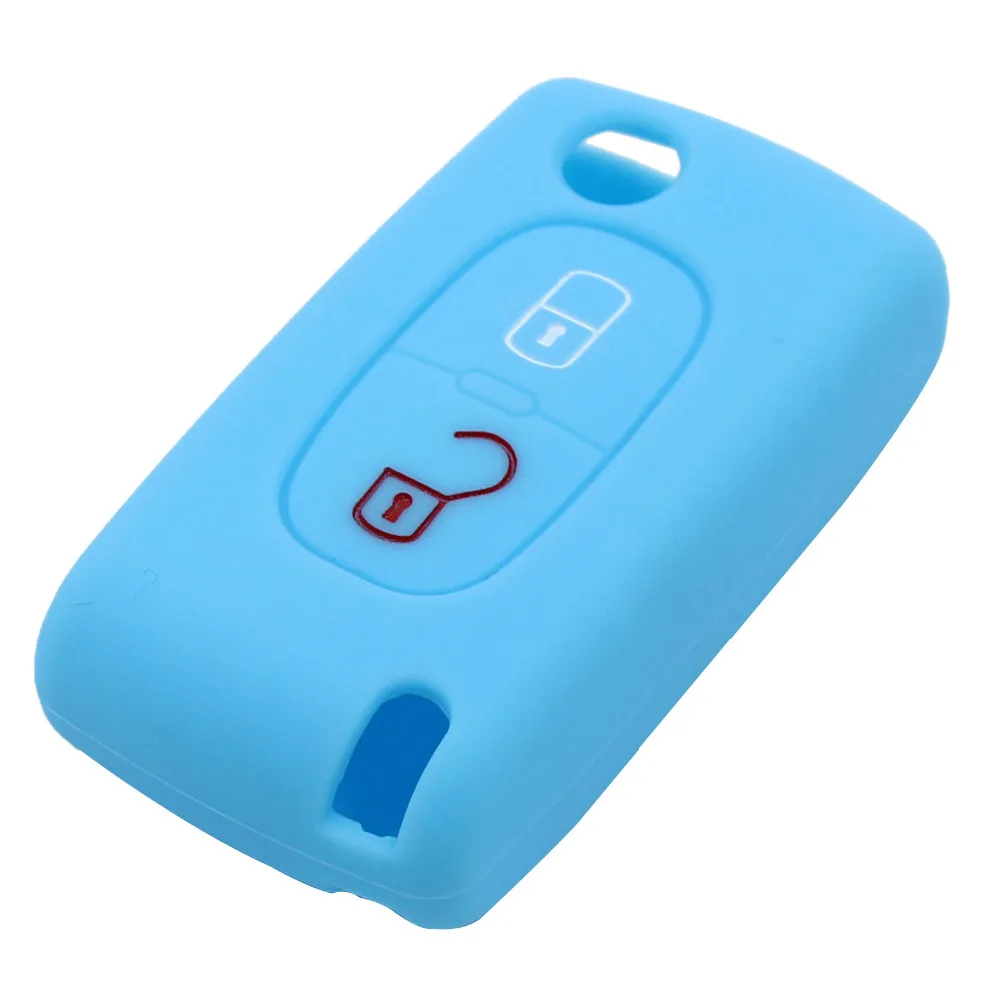 Dandkey силиконовый чехол для автомобильных ключей peugeot 208 207 3008 308 RCZ 508 408 2008 407 307 206 2