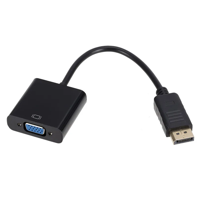 DisplayPort عرض ميناء موانئ دبي لمحول VGA كابل الذكور إلى الإناث محول ل جهاز كمبيوتر شخصي محمول HDTV مراقب العارض