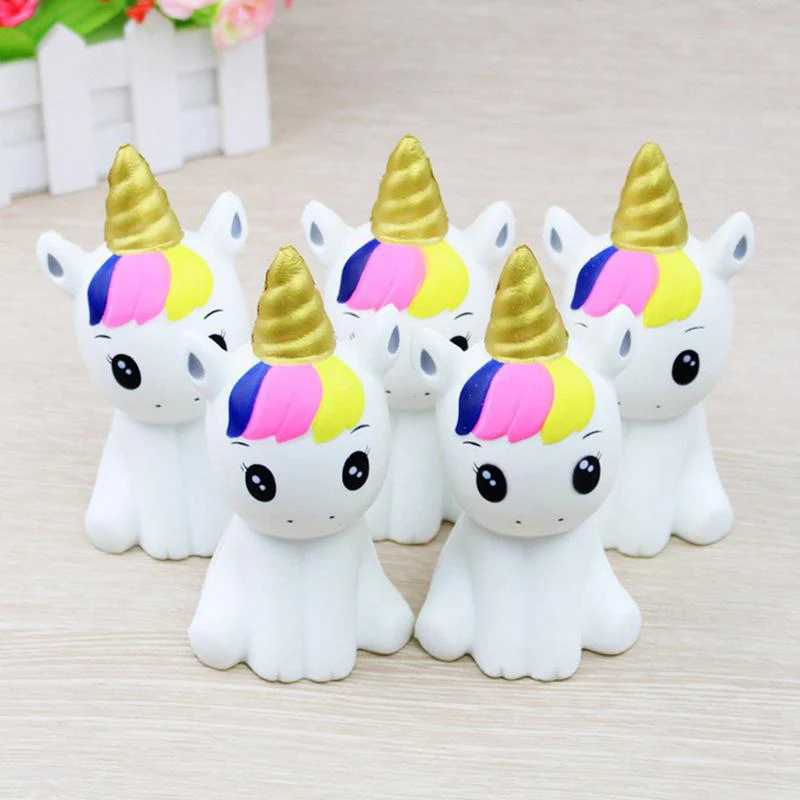 Novelty Anti Stress Kawaii Unicorn Style Board Game Toy Soft Foam Doll For Girls Animal Toy Collectibles For Baby Toys Kids Gift