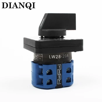 

lw28 lw8 changeover switch lw8-20/2 20a 380v Universal Changeover combination switch 3 position 2 knots