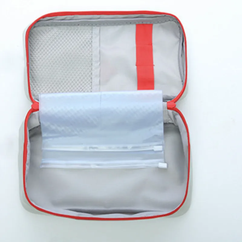 Portable Household Medicine Bag Multi-Layer Empty First Aid Kit Pouch Bag Outdoor Car Bag Travel Rescue Bag For Emergency Case