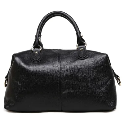 Женские сумки из натуральной кожи высокого качества, деловые модные женские сумки-мессенджеры, женские сумки через плечо - Цвет: Черный