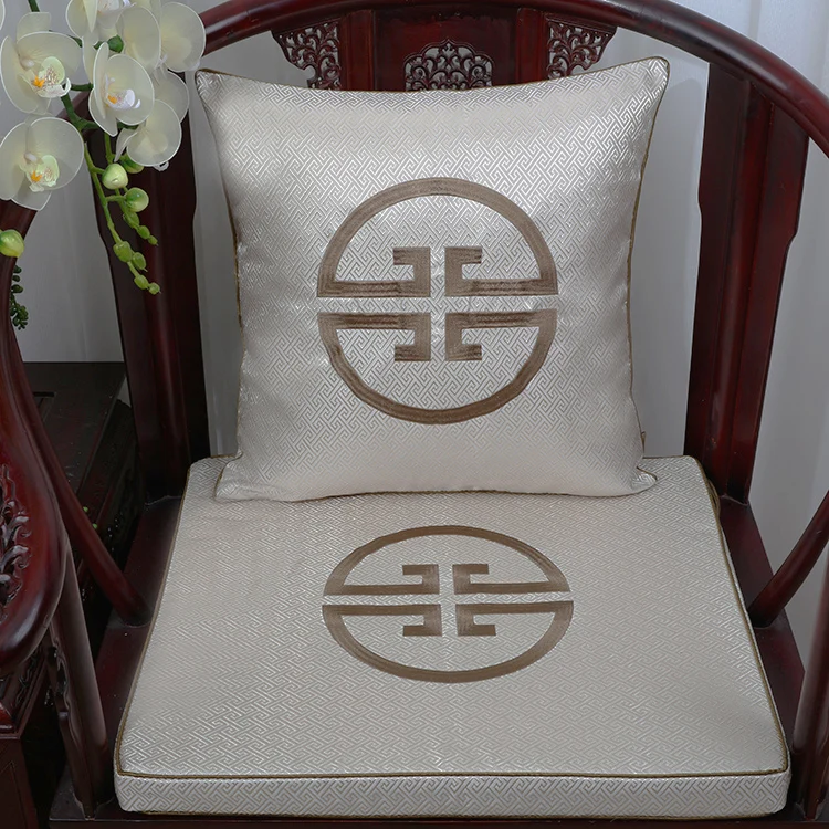 Вышивка Joyous плотная Подушка сидение для стула китайский шелк тутового стула подушки этнические рождественские диванная подушка для сидения подушка