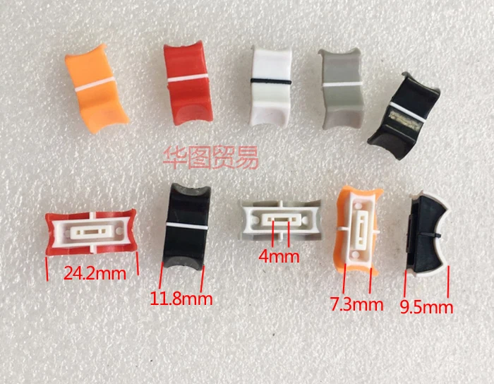

5pcs For Yamaha behringer Soundcraft Mixer Console Equalizer Slide Potentiometer Fader Knob Cap Electronic organ keyboard