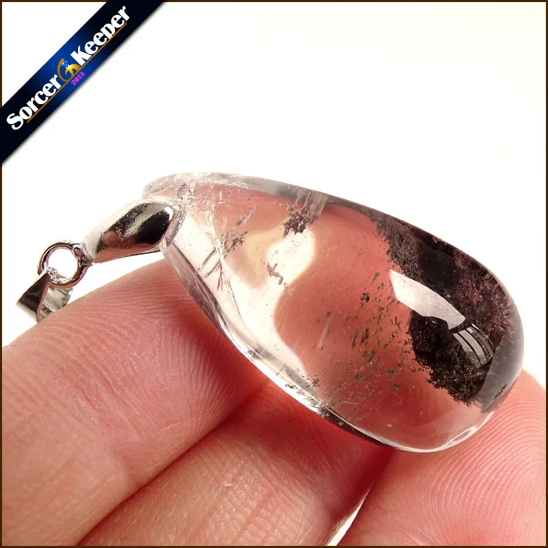 

Natural Multicolor Ghost Phantom Quartz Crystal Stone Specimen Healing Pendant Gem stone Home Decor DIY Crafts Material YS1006