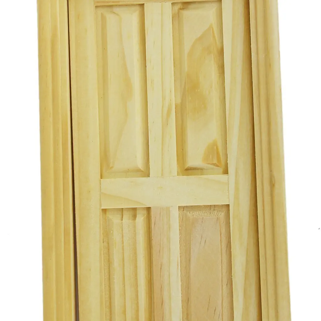 1/12 миниатюрный кукольный домик наружная открытая деревянная дверь с вершиной
