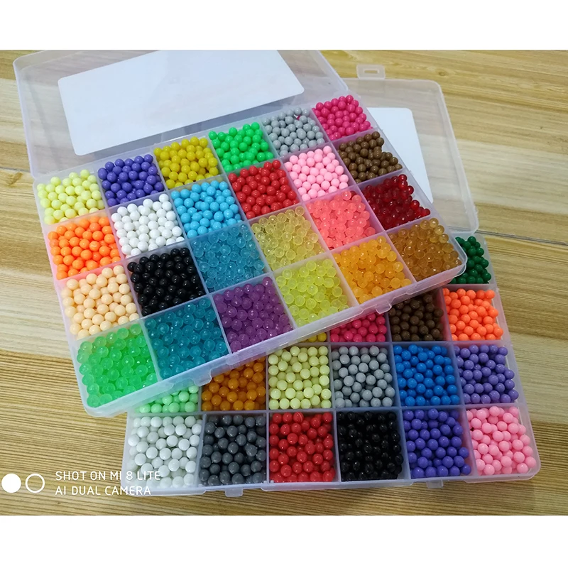 DIY Water Spray Magic Aqua Hand Making 3D 5mm perler beads hama beads Puzzle Educational Toys for Children birthday gift  