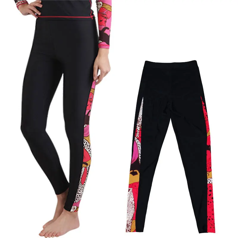 Женские лосины для бега, женские штаны для бега, леггинсы для бега с принтом, Лайкровые брюки для бега, йоги, плавания, дайвинга, марафона - Цвет: 806A
