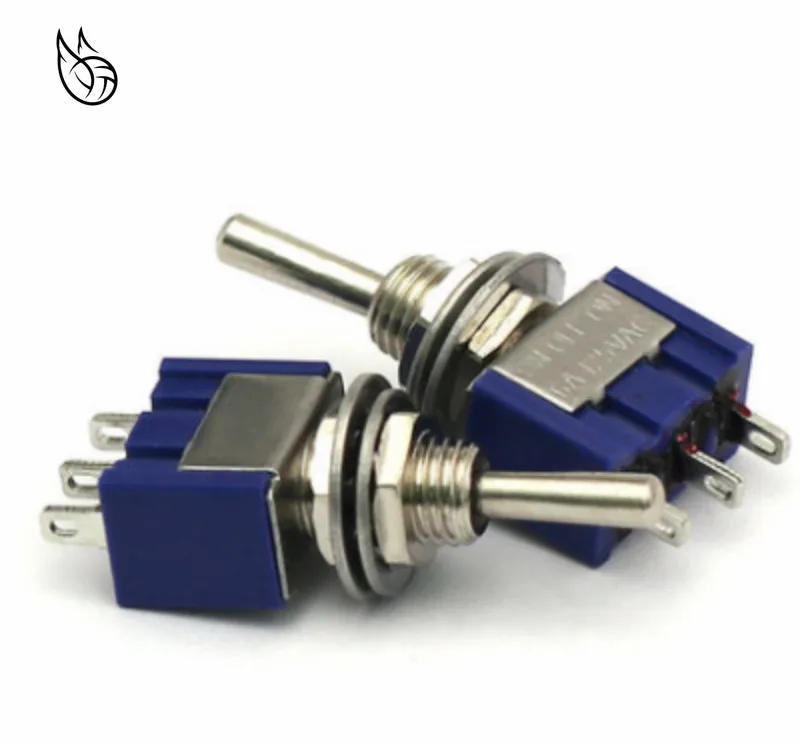 

Promotion! 5 Pcs AC ON-ON SPDT 2 Position Latching Toggle Switch 6A 125V