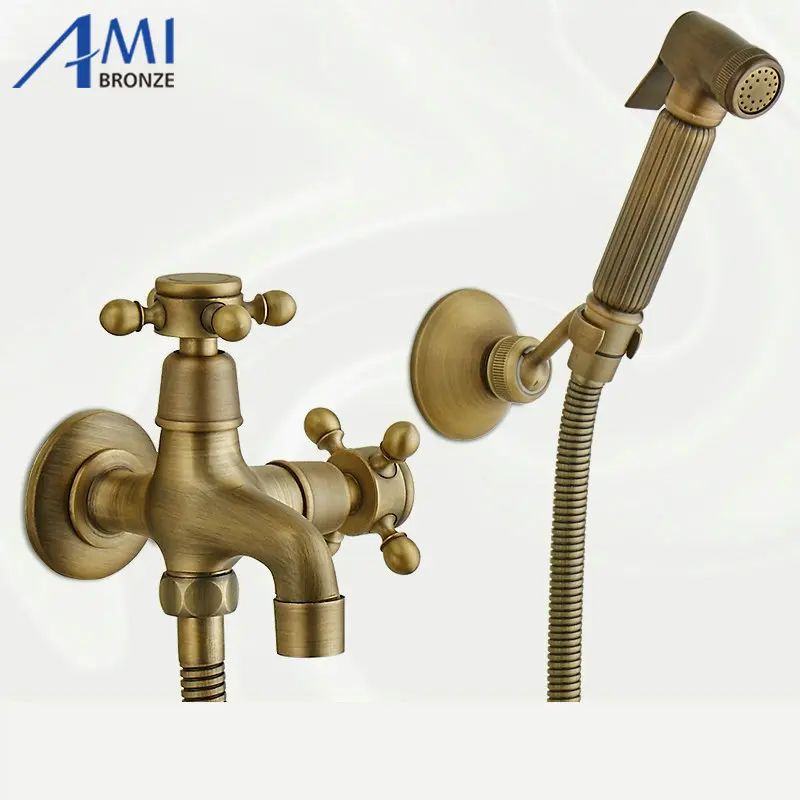Chrome Polished Brass Spray Gun Bidet Shower Toilet Faucet Mixer Tap