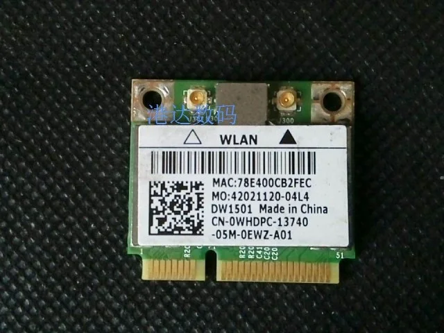 

SSEA original Wireless Card For Dell DW1501 M4010 N4020 N4030 M4030 BCM4313HMG2L Half Mini PCI-E Wifi Wireless Card
