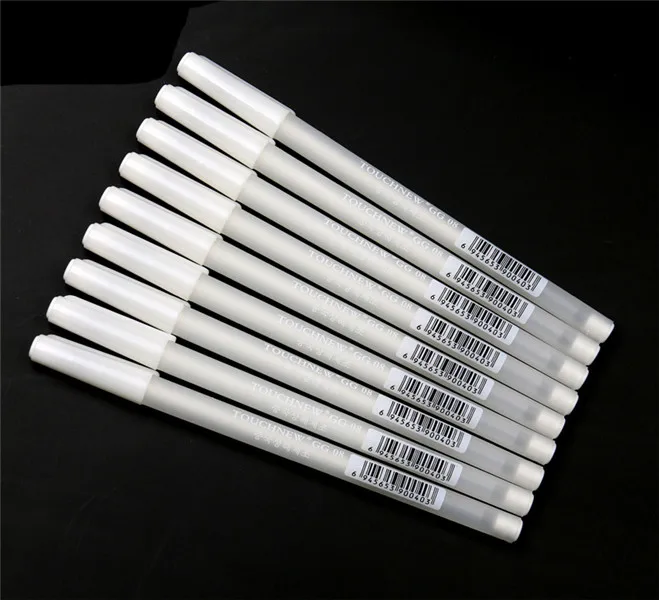 

6pcs/lot 0.8mm Creative Highlighter Sketch Marker White Paint Marker Pen Drawing White Line Pen Correction Mark Pen Art Supplies