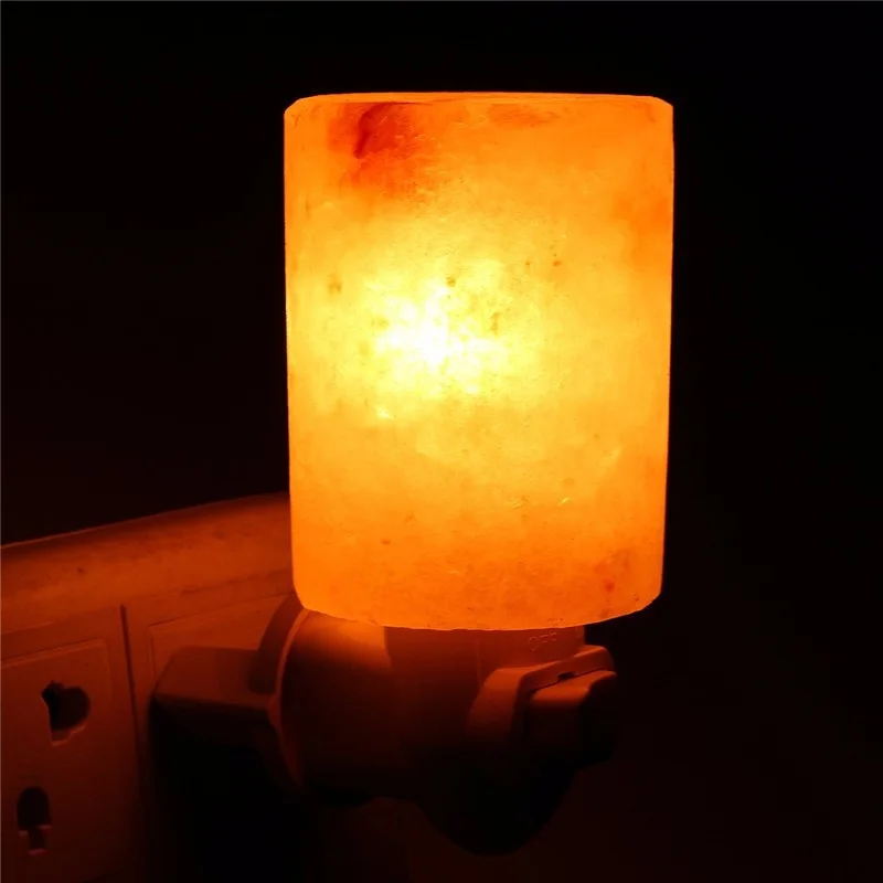 15 Вт ГИМАЛАЙСКАЯ СОЛЬ ночной Светильник натуральный кристалл лампа очиститель воздуха домашний Декор стены EU/US/UK/AU Plug