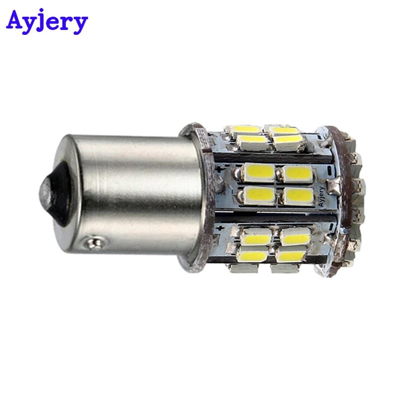 AYJERY 30 шт 24V DC белый 1206 50 SMD Светодиодные лампы 1156 BA15S P21W транспортных средств