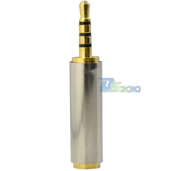 

High Quality2.5mm male 4 pole 3 ring 4 way plug to 3.5mm 1/8" jack Audio Video TRRS adapter