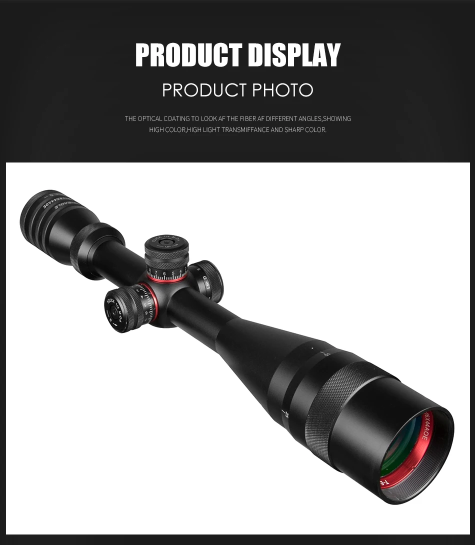 T-Eagle 4-16X44 AOE Riflescope красный зеленый Mil Dot сетка с подсветкой Tacticle прицел для охоты на открытом воздухе