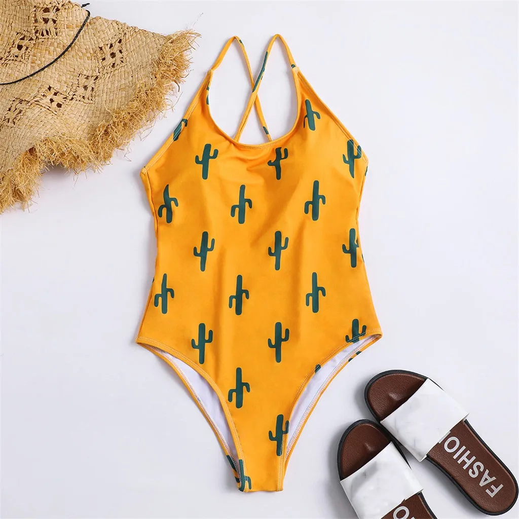 one piece cactus swimsuit