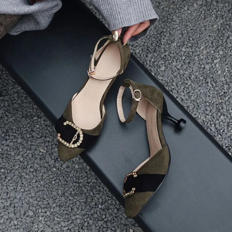 

Buckle shoes Big Size 9 10 11 12 13 14 ladies high heels women shoes woman pumps