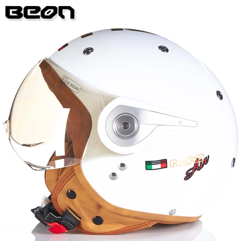 Beon мотоциклетный шлем мотоцикла vespa casco capacete открытым лицом capacetes motociclistas BEON B110A - Цвет: 1