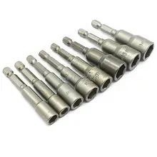 8x1/" шестигранный, Магнитный Гайка Драйвер Набор торцевых головок метрические ударные сверла 6-13 мм Профессиональный Мощность сверло гнездо адаптера инструмент