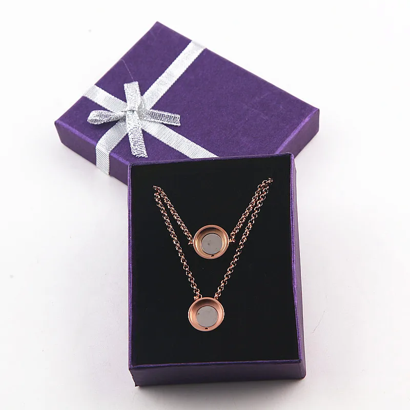 2 unidades de color del oro de Rose mi moneda intercambiable cambio collar (sin moneda)