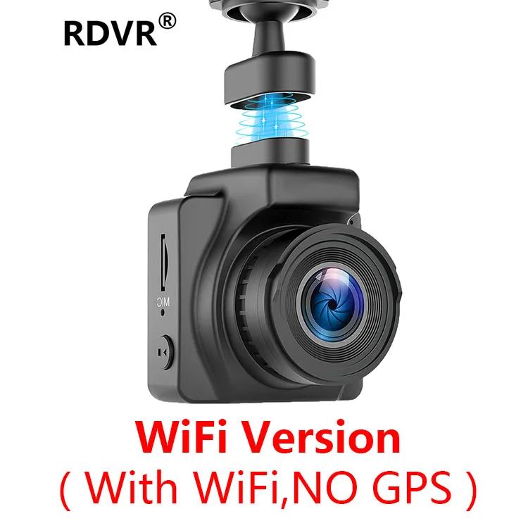 RDVR Магнитная Автомобильная видеорегистратор 1," Мини DVR камера Full HD 1080P видео регистратор рекордер g-сенсор ночное видение WiFi gps опционально - Название цвета: With WiFi(NO GPS)