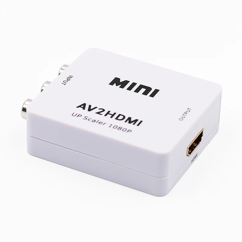 AV в HDMI конвертер 1080P AV2HDMI адаптер RCA в HDMI Мини AV в HDMI преобразователь сигнала для ТВ, VHS VCR, DVD записи Горячие