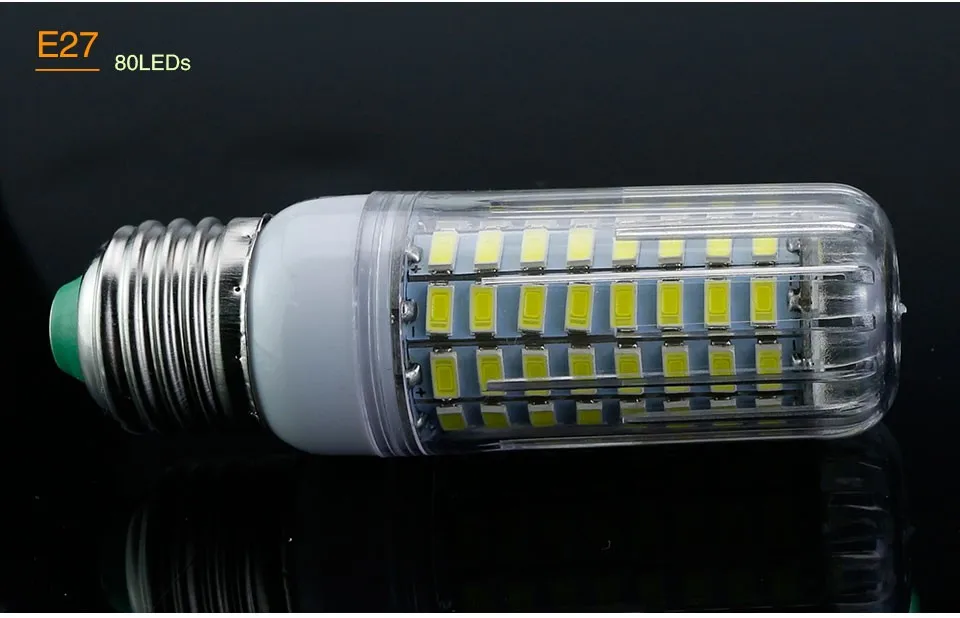 E27 LED Lamp Corn Bulb E14 LED SMD5730 220V 110V 24 30 42 64 80 108 136 LEDs Candle Light for Home Lighting Bombilla LED Lampada (16)
