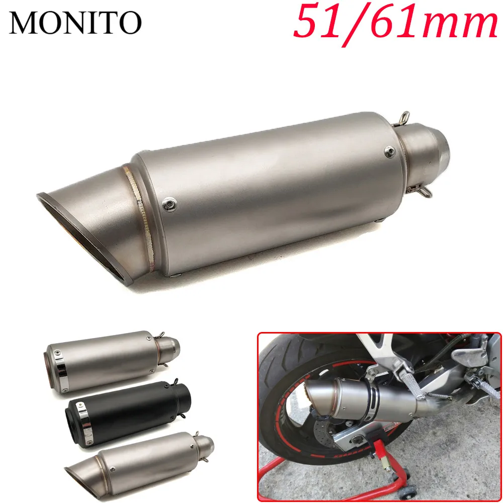 

2019 Motorcycle SC exhaust escape Modified Exhaust Muffler DB Killer For Honda VFR800 VFR750 VTR1000 CBR 125R 300R 500R RC51